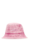 Isabel Marant Wide Brim Denim Bucket Hat In Pink