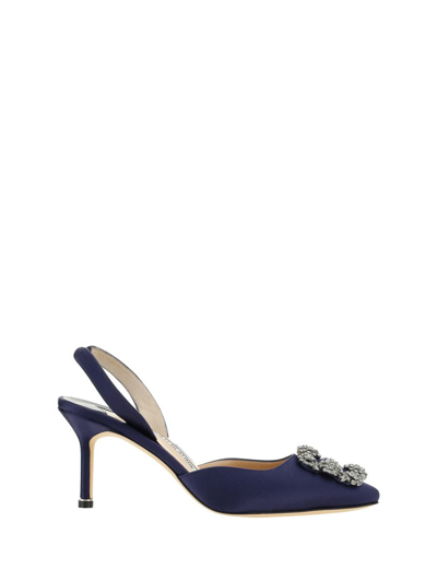 Manolo Blahnik Hangisli Pumps In Blue