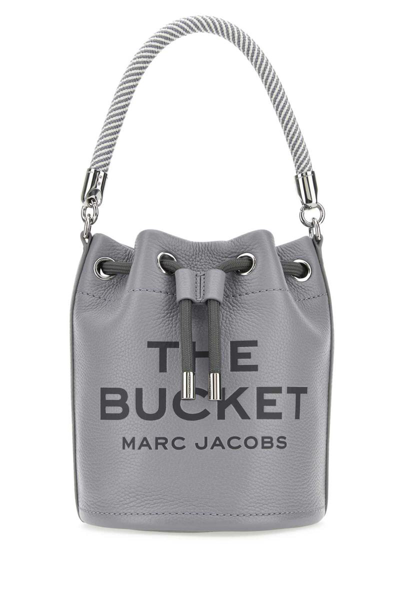 Marc Jacobs The Bucket Leather Tote Bag In 050 Wolf Grey