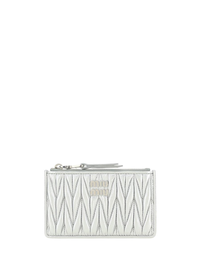 Miu Miu Wallet In Argento