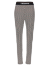 Rabanne Bodyline Monogram-jacquard Leggings In Multicolor