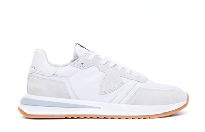 Philippe Model Tropez 2.1 Sneakers With Suede Inserts In White