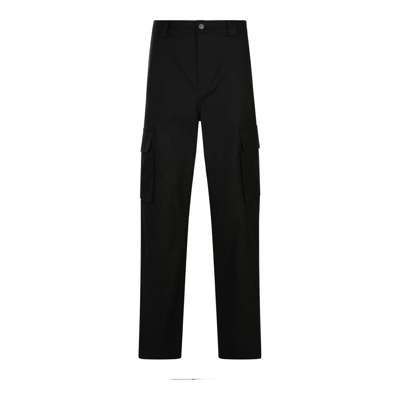 Valentino Wide Leg Cargo Pants In Black