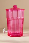 Anthropologie Lucia Acrylic Beverage Dispenser In Pink