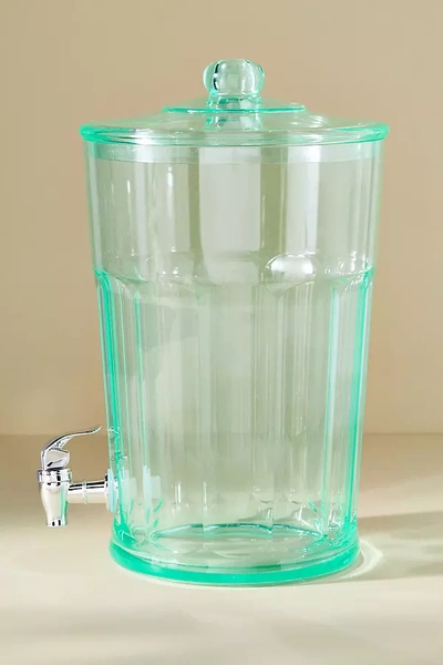 Anthropologie Lucia Acrylic Beverage Dispenser In Blue