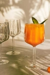 Anthropologie Lucia Acrylic Wine Glasses, Set Of 4 In Orange