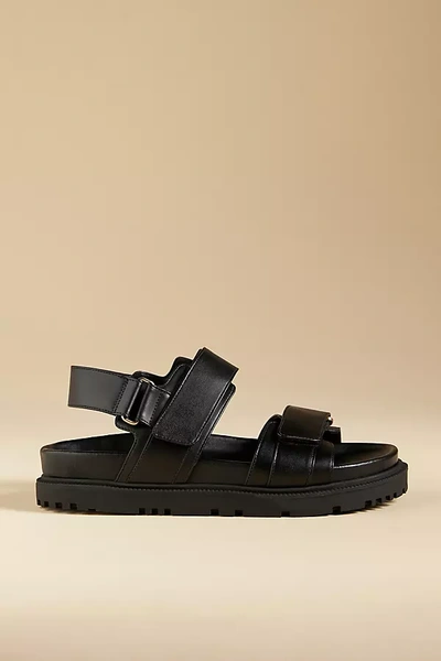 Maeve Slingback Double Sandals In Black