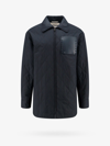 Valentino Men Padded And Quilted Nylon Jacket With Iconic Studs In Blue