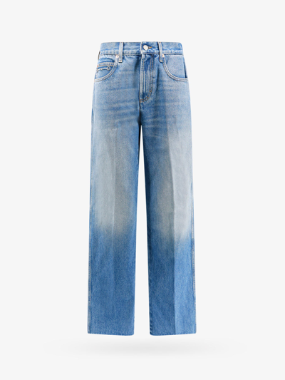 Gucci Monumentale Wide-leg Jeans In Blue
