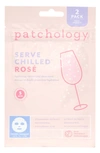 PATCHOLOGY 2-PACK SERVE CHILLED ROSÉ SHEET MASKS