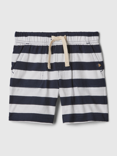 Gap Baby Mix And Match Shorts In White Navy Blue Stripe