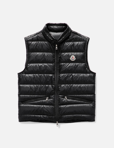 Moncler Gui Quilted Nylon Down Vest In Black
