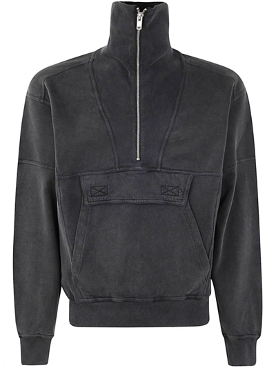 Marant Preston Funnel-neck Jumper In Black