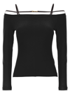 Jacquemus Black Cotton T-shirt In Black
