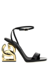 Dolce & Gabbana Black Leather Sandals In Black