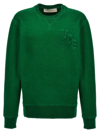 Golden Goose Archibald Distressed Cotton Sweatshirt In Green