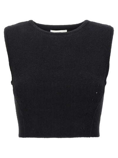 Loulou Studio Chace Top In Black