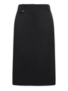 Jacquemus Black Les Sculptures 'la Jupe Midi Bari' Midi Skirt In Black
