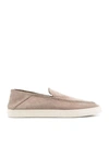 Giorgio Armani Whipstitch-trim Detail Sneakers In Beige