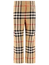 BURBERRY BURBERRY CHECK COTTON TWILL TROUSERS