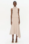 Jonathan Simkhai Aloria Skirt In Light Driftwood