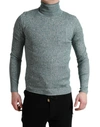 DOLCE & GABBANA GREEN POLYESTER TURTLENECK PULLOVER jumper