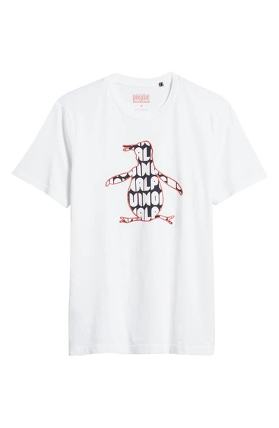 Original Penguin Pete Graphic T-shirt In Bright White