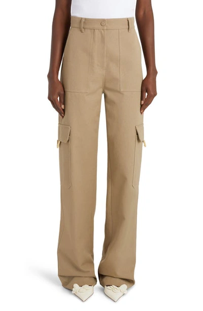 Valentino Cargo Trousers In Beige