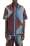 Dolce & Gabbana Printed Silk Bermuda Shorts Set In Lusso