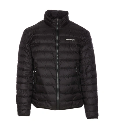 Palm Angels Classic Logo Down Jacket In Black
