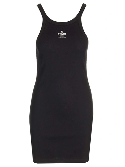 Fendi Day Evening Dress In Black