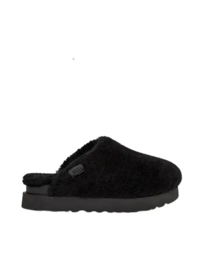 Ugg W Fuzz Sugar Slide Shoes In Blk Black