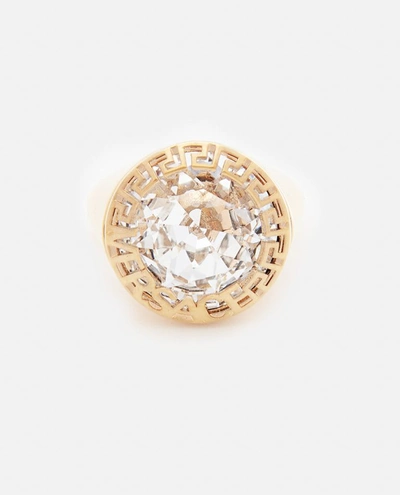 Versace Metal Ring In Gold