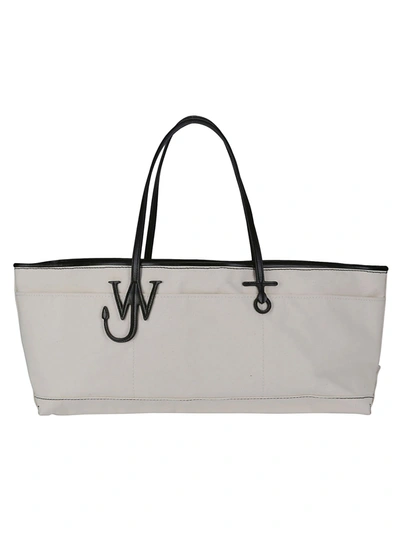 Jw Anderson J.w. Anderson Anchor Stretch Tote In Natural/black