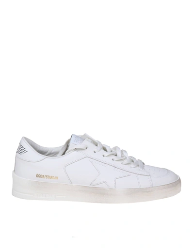 Golden Goose Stardan White Leather Trainers In Optic White