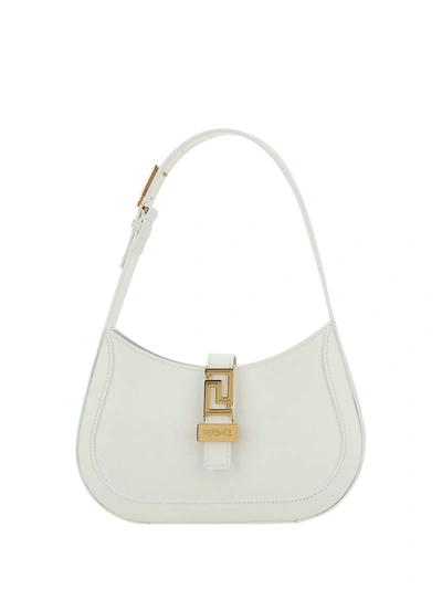 Versace Handbags In Optical White- Gol