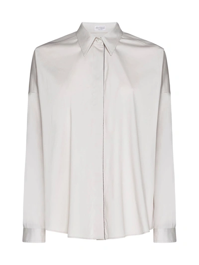 Brunello Cucinelli Shirt In Warm White