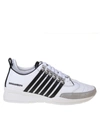 DSQUARED2 DSQUARED2 LEGENDARY SNEAKERS IN BLACK AND WHITE LEATHER