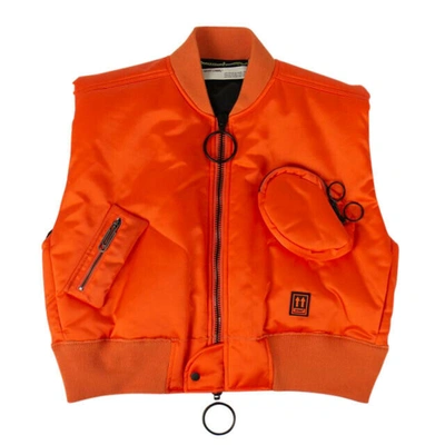 Off-white Cropped Arrows Vest Jacket - Orange