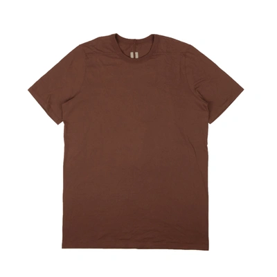 Rick Owens Throat Brown Cotton Level Short Sleeve T-shirt