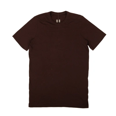Rick Owens Burgundy Cotton Level Short Sleeve T-shirt In Brown