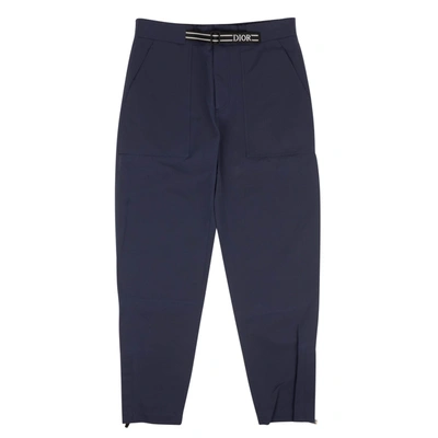 Dior Navy Blue Logo Belt Ski Pants