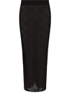 Dolce & Gabbana Dg-jacquard Midi Skirt In Black