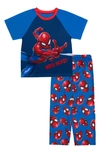 AME KIDS' WEB OUT SPIDER MAN SHORT SLEEVE PAJAMAS