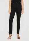 AG ALEXXIS SLIM STRAIGHT LEG JEAN IN BLACKBOARD