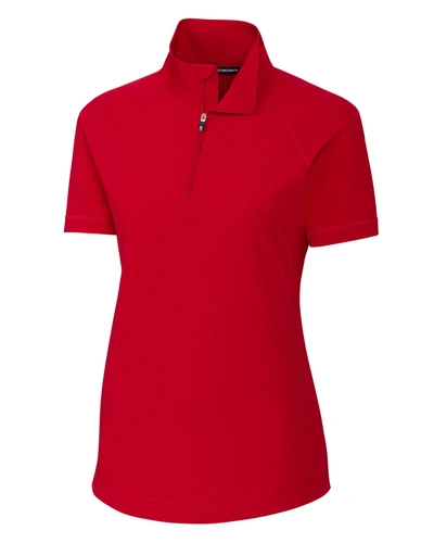 Cutter & Buck Womens Response Mock Half-zip In Red