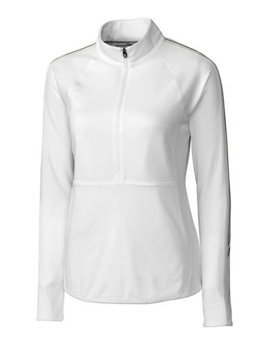 Cutter & Buck Ladies' Pennant Sport Half-zip Jacket In White