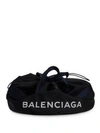 BALENCIAGA Small Wheel Logo Weekender Bag