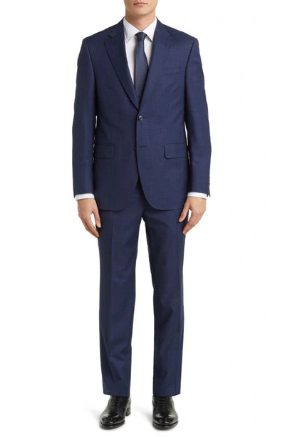 Peter Millar Tailored Fit Wool Suit In Blue
