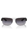 PRADA 65MM OVERSIZE GRADIENT PILLOW SUNGLASSES